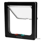 Porte pour chat, design noir raffiné