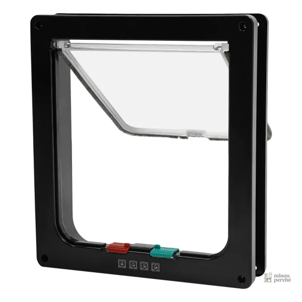 Porte pour chat, design noir raffiné