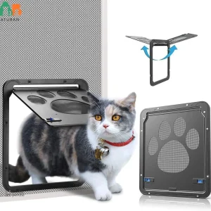 Chatière pour chat Patte Libre avec design empreinte