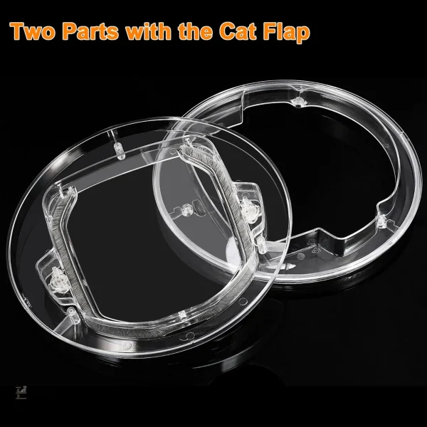 Chatière pour chat, transparente et esthétique