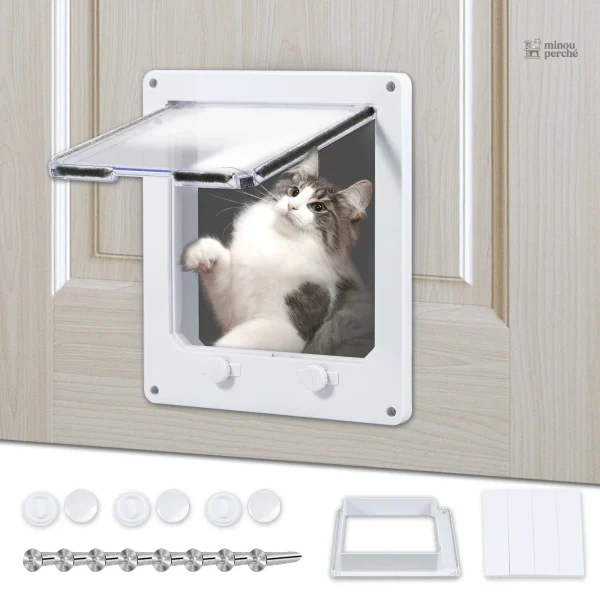 Chatière sécurisée ZenPass 4 pour chat