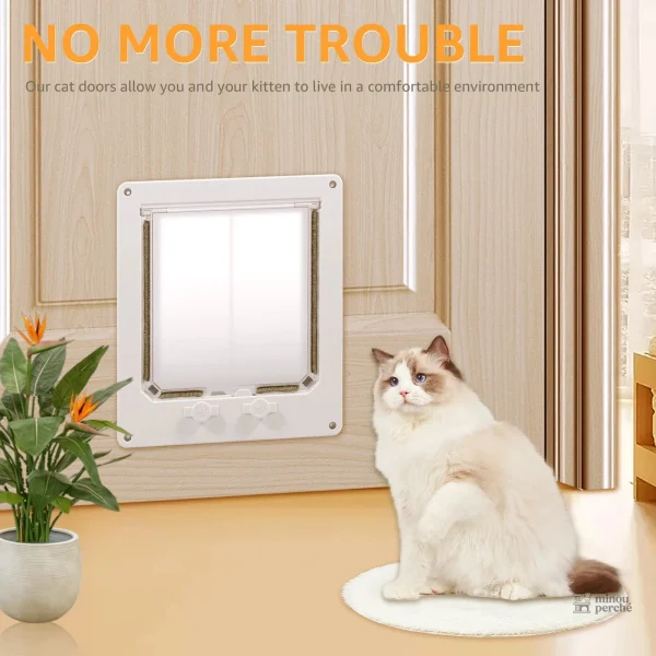 Chatière silencieuse idéale pour les chats sensibles