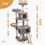 Arbre à chat doux multi-niveaux PalaisFélin pour le confort des chats