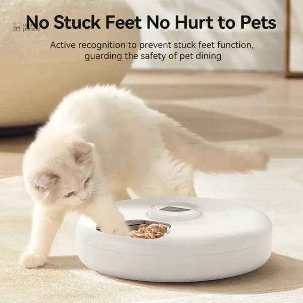 Distributeur de nourriture pour chats, 6 repas programmables