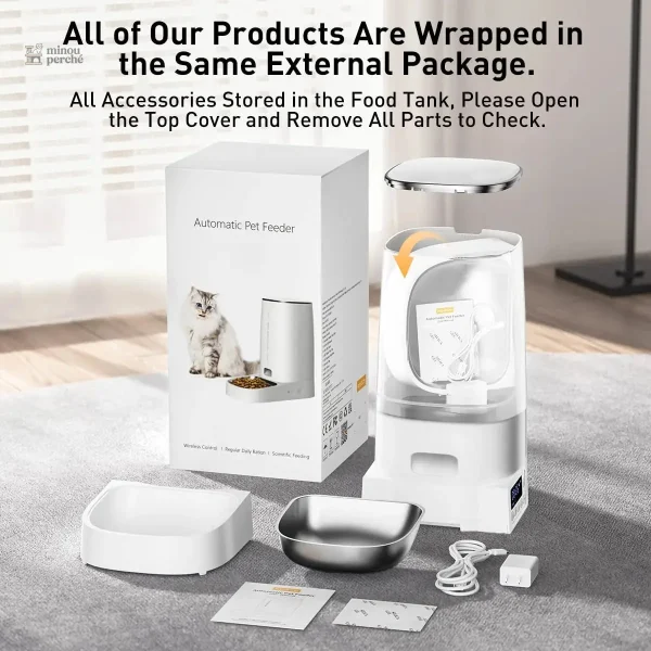 Accessoire pour chat, distributeur de croquettes innovant