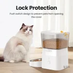 Distributeur croquettes connecté pour chat 2L