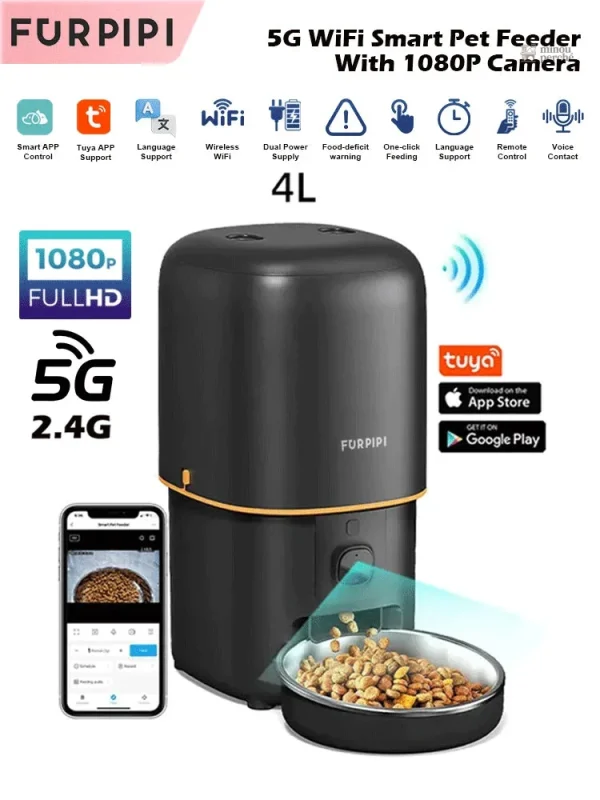 Distributeur automatique de croquettes Petit Gardien connecté