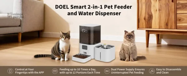 Distributeur connecté pour l'alimentation des chats