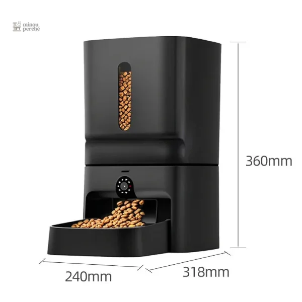 Alimentation automatique pour chats avec visuel intégré