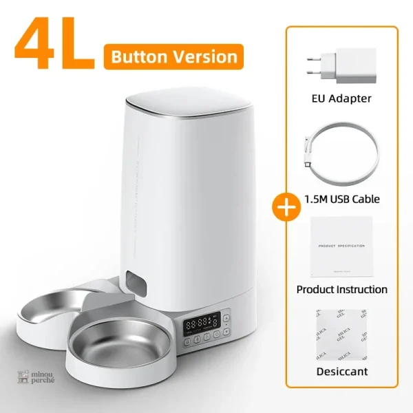 Alimentation programmée pour chats avec connectivité