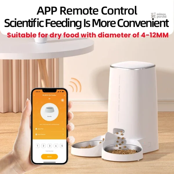 Distributeur de croquettes intelligent pour chats