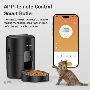 Distributeur de croquettes connecté pour chats