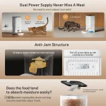 Distributeur de croquettes intelligent pour routines de chat