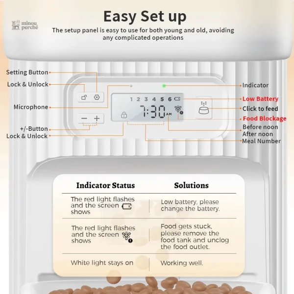 Distributeur programmable pour une alimentation douce