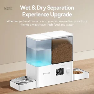 Distributeur alimentaire et fontaine à eau pour animaux