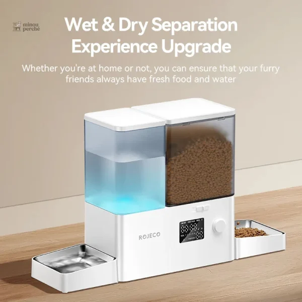 Distributeur alimentaire et fontaine à eau pour animaux