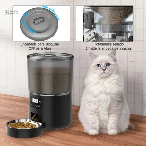 Distributeur automatique de croquettes pour chat 4L