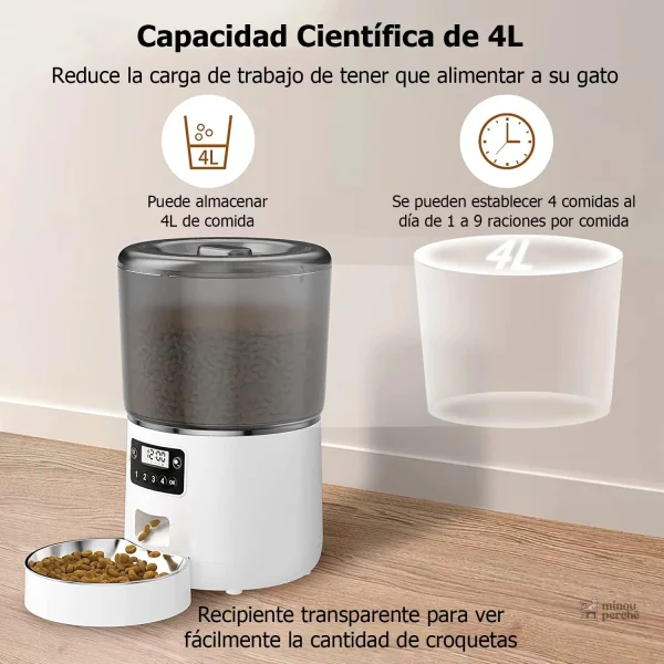 Distributeur de nourriture pour chat pratique et autonome