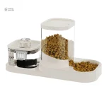 Fontaine à eau et nourriture intégrée pour chats