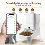 Distributeur de nourriture pour chat avec caméra HD