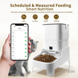 Distributeur de nourriture pour chat avec caméra HD