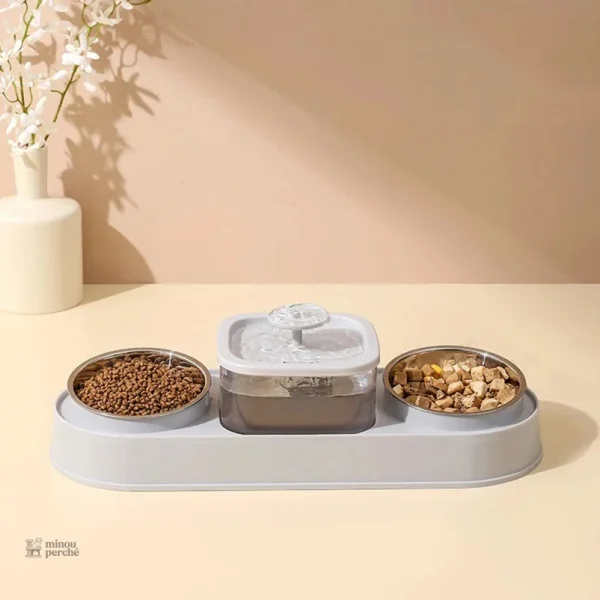 Distributeur et fontaine à eau pour chats élégante