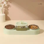 Accessoire pour chat : distributeur et fontaine inox