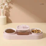Distributeur de nourriture et eau pour animaux de compagnie