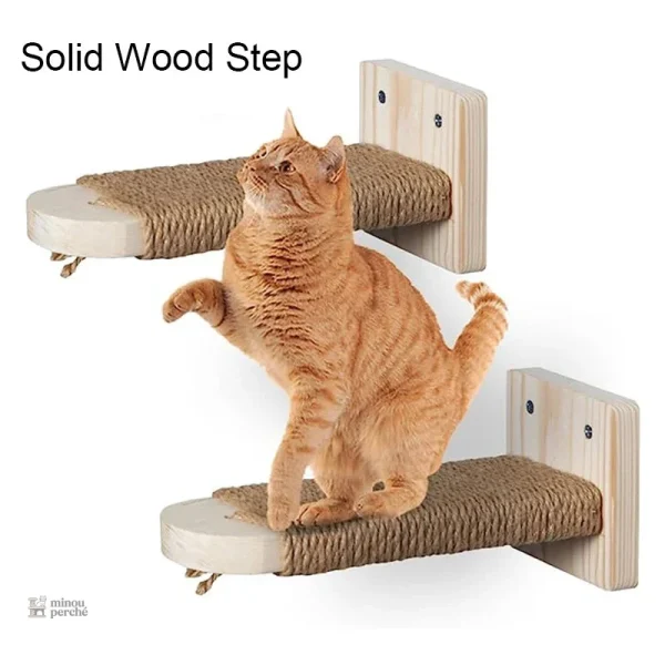 Escalier mural pour chat - Griffoir design moderne