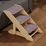 Escalier en bois pour chats âgés et blessés
