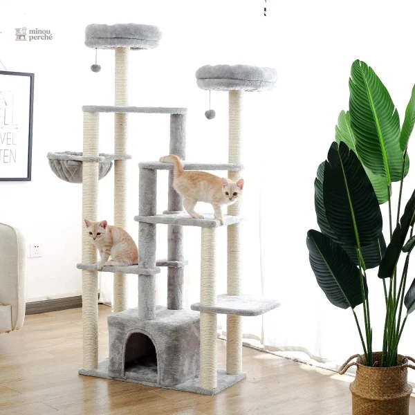 Perchoirs confortables sur l'arbre à chat Griff'Oasis