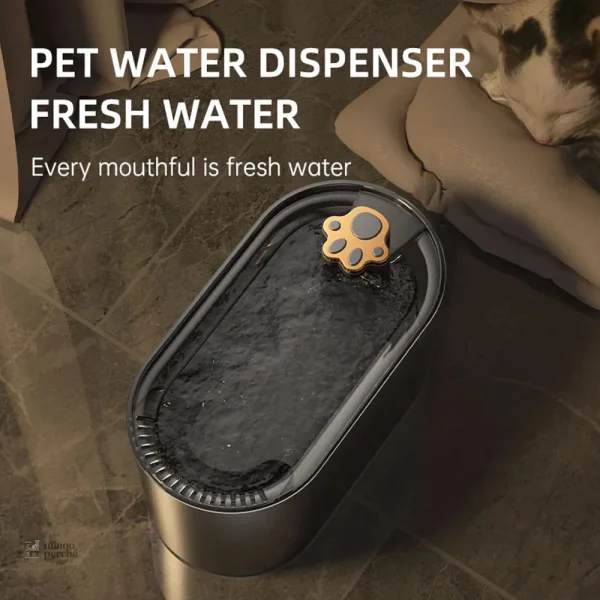 Fontaine à eau USB pour chat, modèle MistyFlow