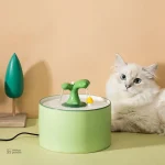 Fontaine à eau céramique pour chat 1,5L "Jardin Calme