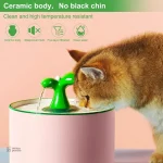 Fontaine d'eau design en céramique pour animaux