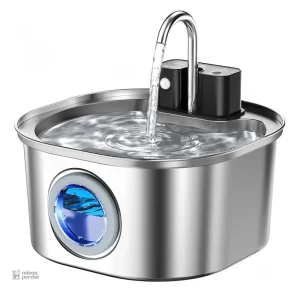 Fontaine à eau chat inox sans fil 3L