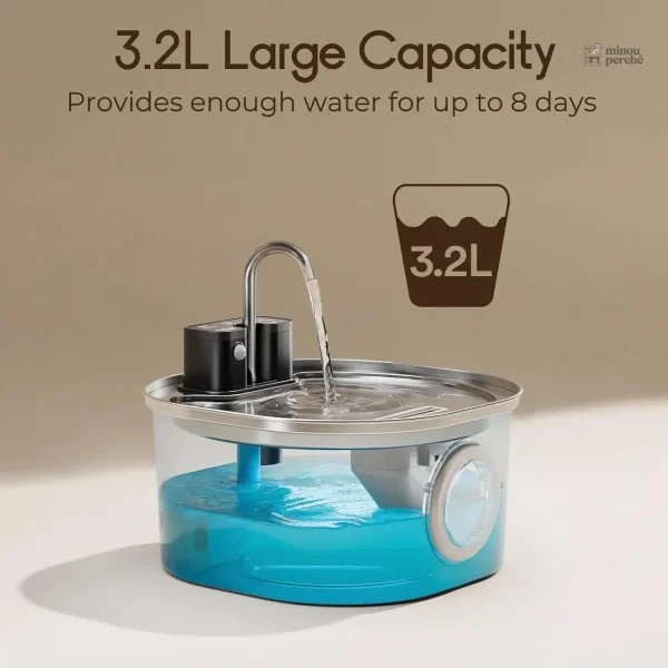 Modèle inox 3L pour un approvisionnement constant
