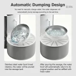 Distributeur d'eau pour chat, fonction chauffante intégrée