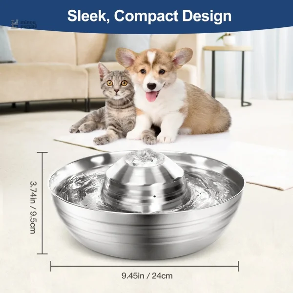 Fontaine pour chat au design moderne et épuré