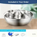 Miaou Steel, fontaine à eau pour le bien-être félin