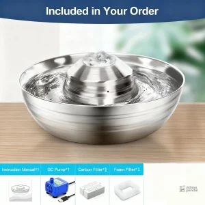 Miaou Steel, fontaine à eau pour le bien-être félin