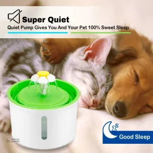 Distributeur d'eau pour chat au design floral et élégant