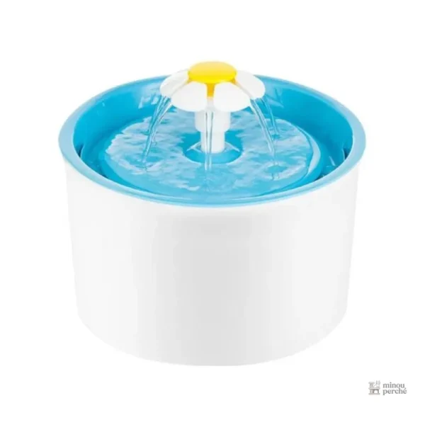 Débit d'eau en fleur, stimule l'hydratation des félins