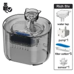 Fontaine à eau avec capteur pour chats exigents