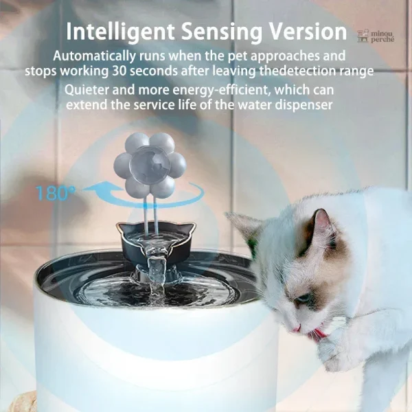 Système de filtration pour une eau fraîche pour chats