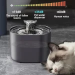 Fontaine d'eau design pour chat avec capteur