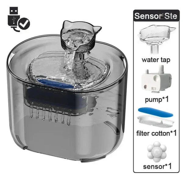 Fontaine à eau pour chat : design pratique et fonctionnel