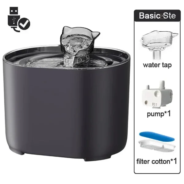 Moustachette : fontaine à eau pour le bien-être félin