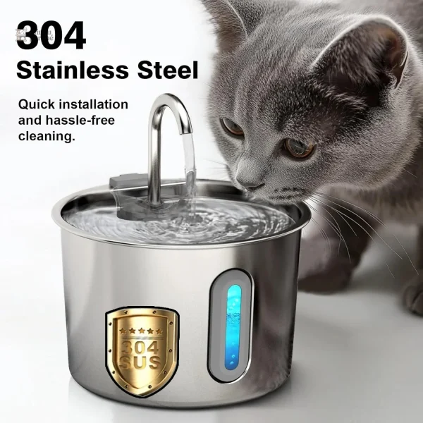 Perle d’Eau : fontaine à eau pour chats élégante