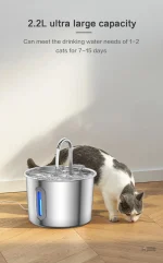 Distributeur d'eau pour félin, filtre triple inclus