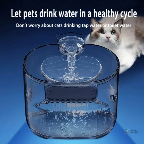 Distributeur d'eau silencieux pour chats et petits animaux